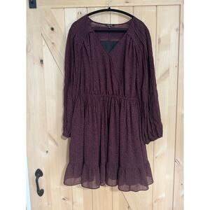 Madewell | Starr Pleated Sleeve V Beck Retro Mini Peasant Dress | Size XXL